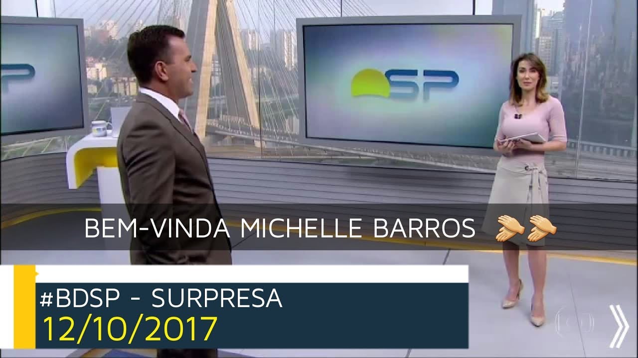 Bom Dia São Paulo (#BDSP): Estréia de Michelle Barros no eventual do Radar  SP (12/10/2017) - YouTube