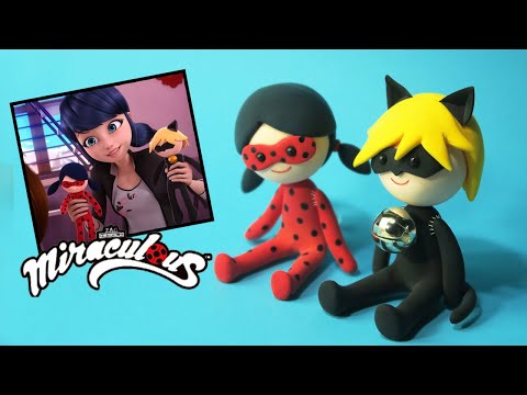 [Miraculous] 애니 속 레이디버그와 블랙캣 봉제인형 만들기 DIY Ladybug &amp;amp; <strong>Cat</strong> Noir <strong>doll</strong>