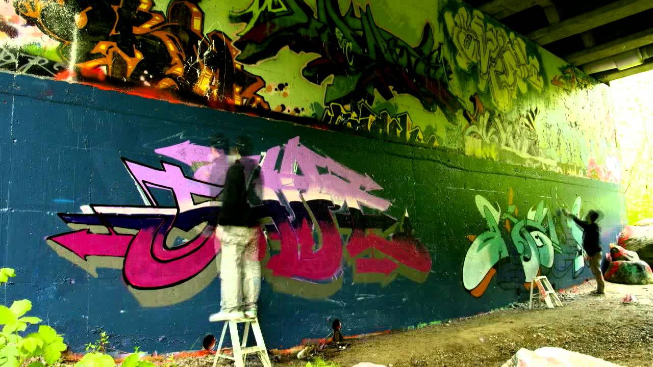 Shift & Akews graffiti timelapse