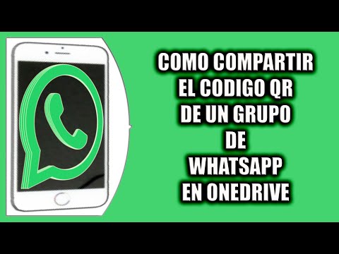 Cómo compartir el código QR de un grupo de WhatsApp en OneDrive