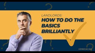 How to Do the Basics Brilliantly Key Tips for Landlords