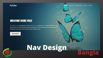 04. Navigation Bar With Full Screen, Sticky header in scroll .NavBar Design