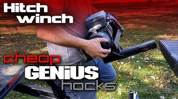 Hitch winch everything. Truck, trailer, garage floor... cheap GENiUS hacks