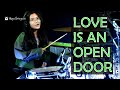 Kristen Bell &amp; Santino Fontana - Love Is an Open Door From Frozen  Drum Cover by Aisya Soraya
