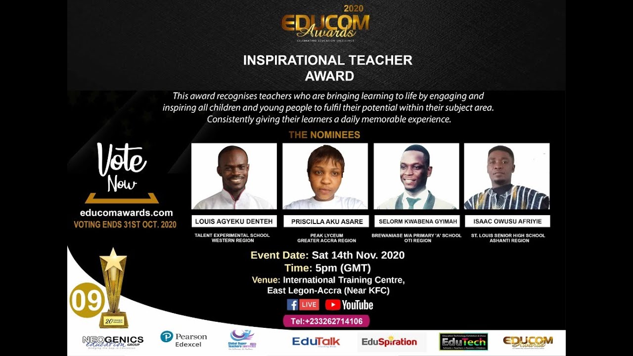 EDUCOM AWARDS 2020 – INSPIRATIONAL TEACHER AWARD