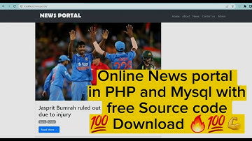 Online Newspaper in PHP & MySQL | Free Source Code Download