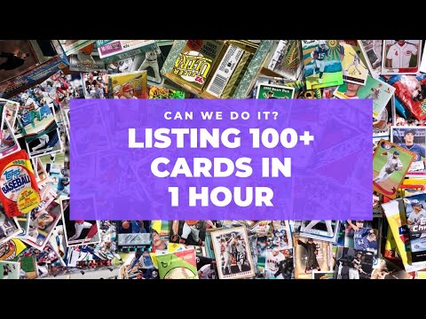 How To List 100 Sports Card Cards Per Hour To Ebay with Kronocard. Did I get it done?