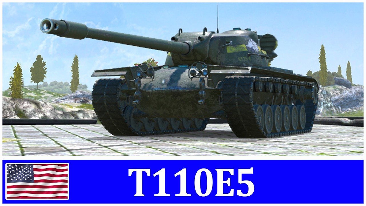 T110E5 на 2 отметки. Часть 3. Tanks Blitz