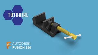 How to design a bench vice in Autodesk Fusion 360 | Tutorial for beginners