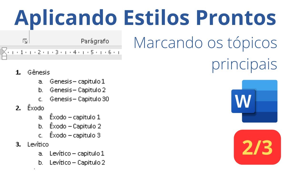 Trabalhando Com Estilos No Word – JMNG