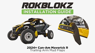 2024+ Can-Am Maverick R: How to install Rokblokz Trailing Arm Mud Flaps