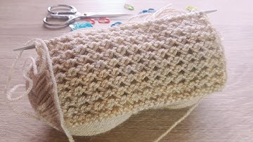 Easy Openwork Knitting Pattern for Beginners! How to knit! Ep.24 of 100!