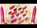 Slime Coloring with Makeup! Mixing 18 lipsticks Into Clear Slime! Satisfying Slime Video! #2