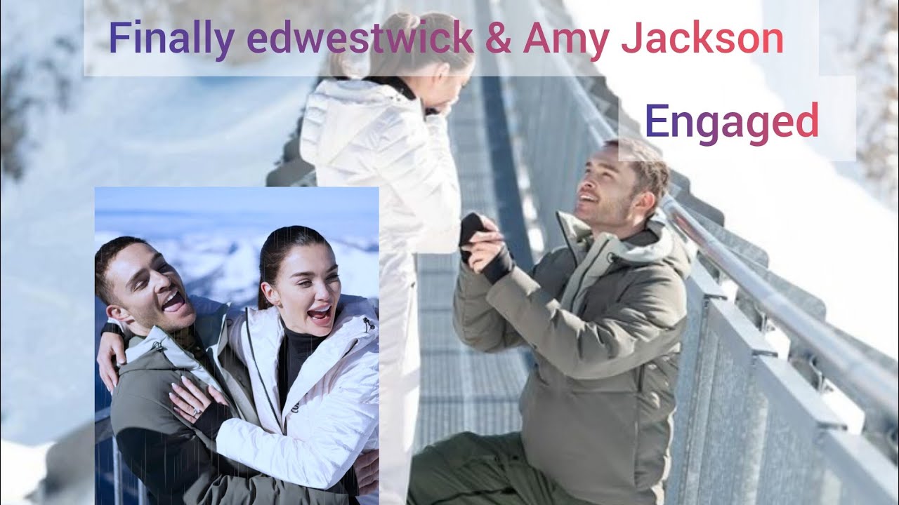 Edwestwick proposed to Amy Jackson |@celebritymahal|