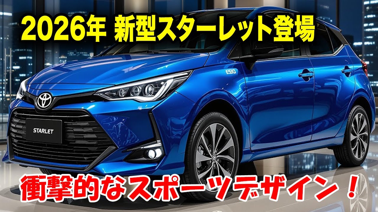 2026年トヨタ新型スターレット登場、スポーティさが際立つ新世代 