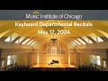 Keyboard departmental recital  may 12th 2024