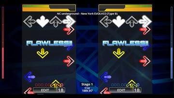 [DDR EDIT] New York EVOLVED (Type B) / NC underground (Lv. 18)