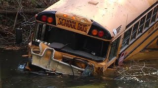 SCHOOL BUS CRASH: Multiple students, driver injured after school bus crashes into creek