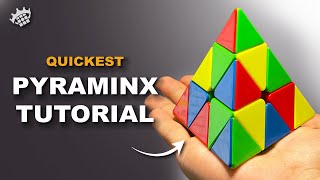 QUICKEST PYRAMINX TUTORIAL | How to solve in 4 minutes screenshot 1