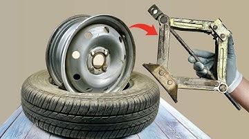 Tire fitting is now useless! Just 1 JACK 🔥 Change a wheel in a minute!