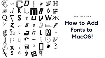How to Add Fonts to Mac OS!