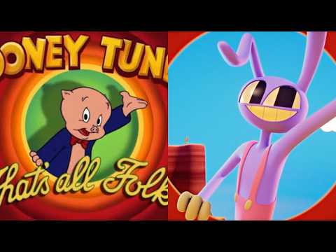 The Amazing Digital Circus referencing Looney Tunes in the finale