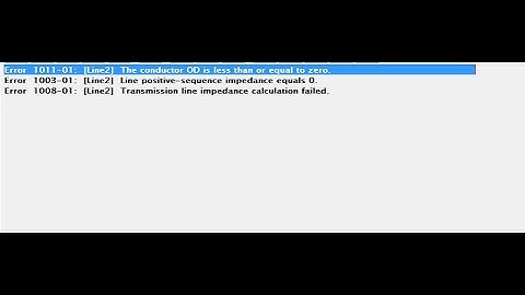 How to Solve  Transmission Line Impedance Error on ETAP