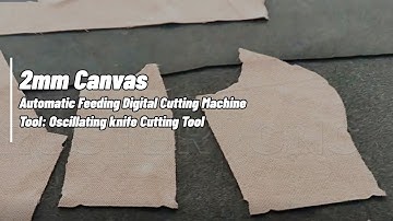 2mm single-layer canvas fabric cutting machine with oscillating knife tool