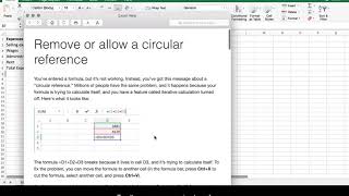 Circular Reference