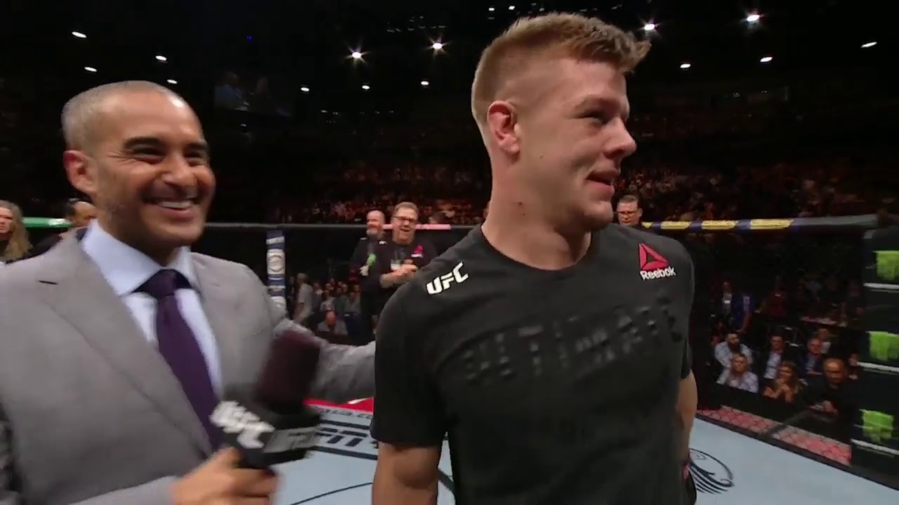 championship belt UFC 234: Jimmy Crute Octagon Interview