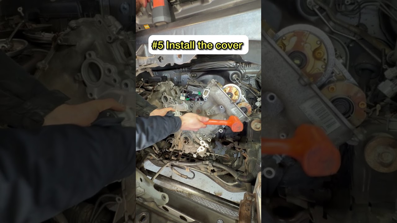 New water pump and timing cover on Toyota 5.7 