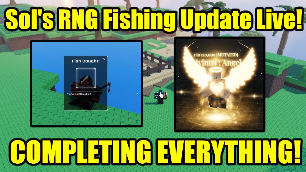 Sol's RNG Fishing Update Live!! | COMPLETING EVERYTHING - YouTube
