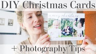 DIY CHRISTMAS CARDS in CANVA + Family Photography TIPS AND TRICKS