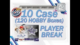 CASE #7 Of 10 - 2021 Topps Update HOBBY 10 Case (120 Box) PLAYER BREAK EBay 11/09/21 CASE #7 Of 10 - 2021 Topps Update HOBBY 10 Case (120 Box) PLAYER BREAK EBay 11/09/21