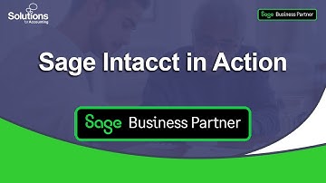 Sage Intacct in action