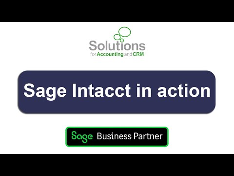 Sage Intacct in action