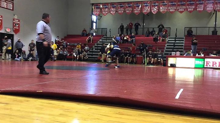 Josue Arroyo vs. Adam Muth (Mt. de Sales) 285lbs. ...