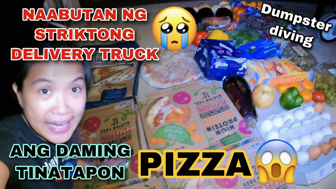 DUMPSTER DIVING NAABOTAN AKO NG STRIKTONG DELIVERY TRUCK AT PUNO NG PIZZA ANG BASURAHAN AT IBA PA