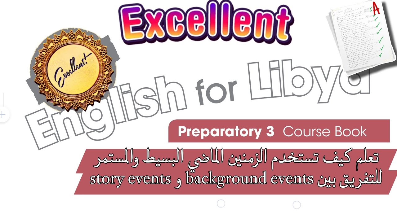 شرح قاعدة أحداث الخلفية وأحداث القصة للصف التاسع انجليزي