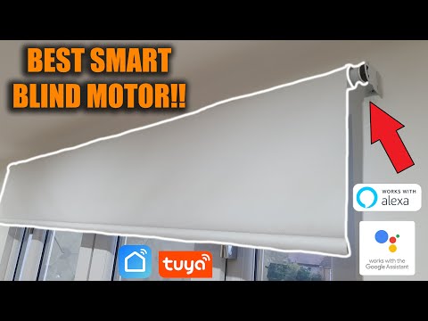 BEST Smart Blind Motor NO WIRES COMPLETELY HIDDEN! Zemismart Tuya Rechargable Blind Motor