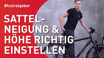 Wann ist der Fahrradsattel zu hoch?