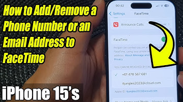 iPhone 15/15 Pro Max: How to Add/Remove a Phone Number or an Email Address to FaceTime