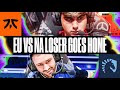 Team liquid vs fnatic  eu vs na  msi 2024 loser goes home  caedrel