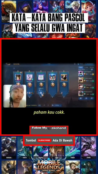 Story Wa 30 Detik Kata-kata Bijak Bang Pascol Kintil. #ML #MLBB #shorts #storywa  #mobilelegends
