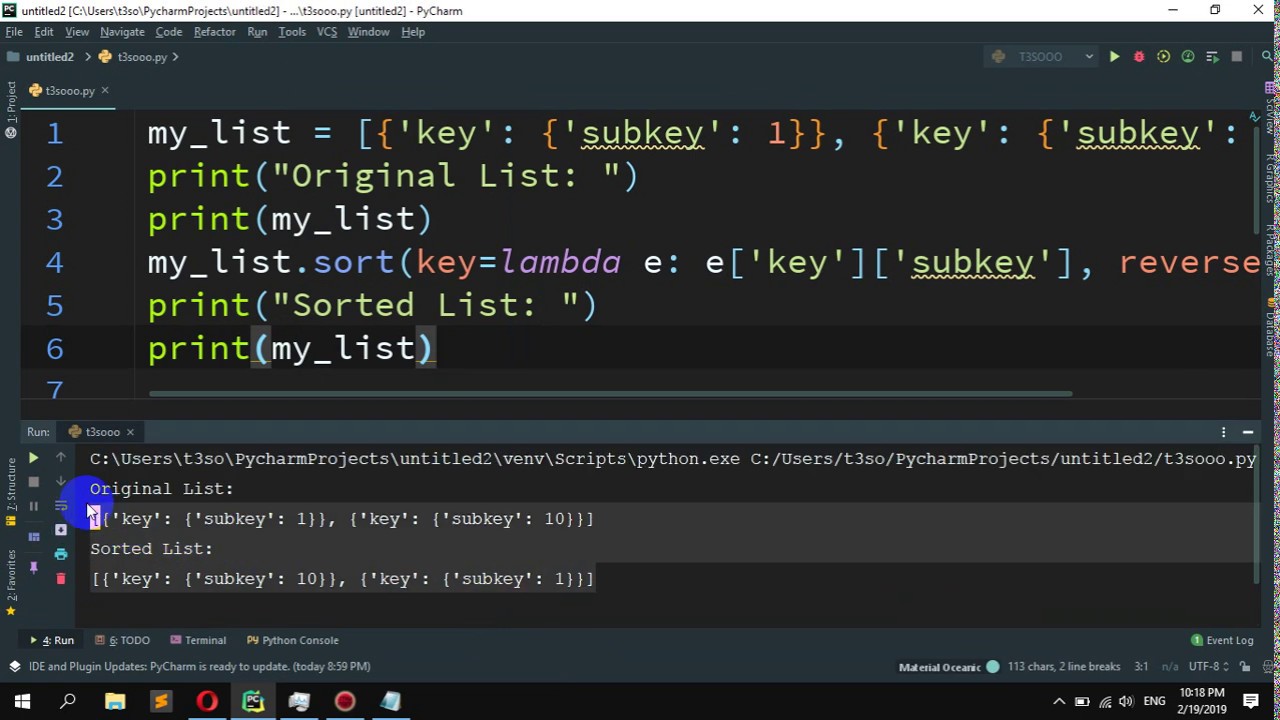 How to Sort a list of nested dictionaries in Python - YouTube How To Sort A List Of Nested Dictionaries In Python - Youtube