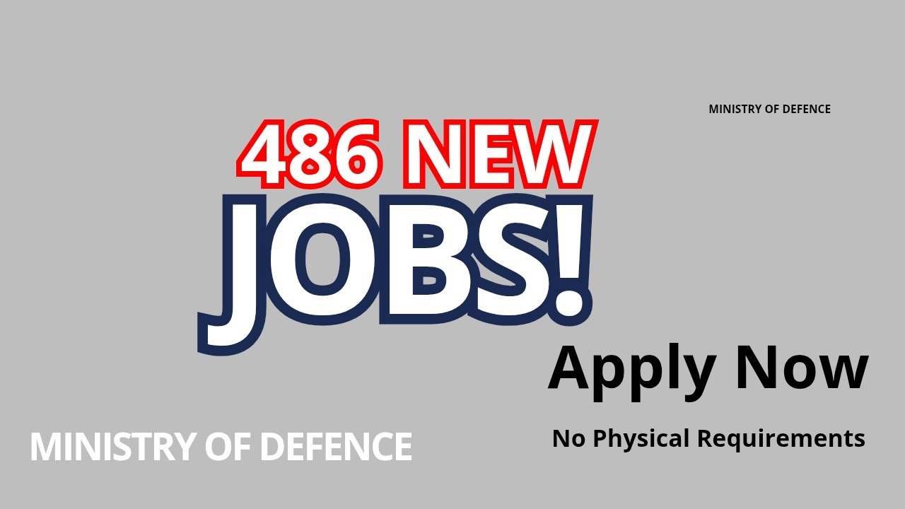 Breaking News MOD ANNOUNCED 486 NEW JOBS II MOD Jobs 