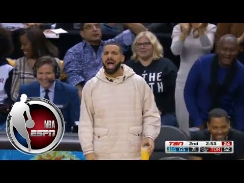 Kevin Durant misses dunk and Drake tells him the shot was trash | ESPN