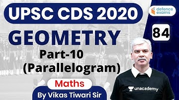 9:00 AM - UPSC CDS 2020 | Maths by Vikas Tiwari | Geometry (Part-10)