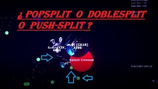 Popsplit, Vanish-Popsplit, Doblesplit/ Agario.city & Gota.io ¿PUSH-SPLIT DOBLE?