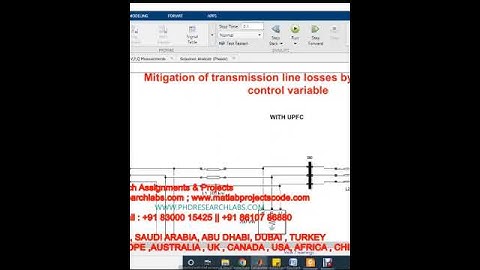 Mitigation of transmission line losses by reactive power control variable -matlab simulink